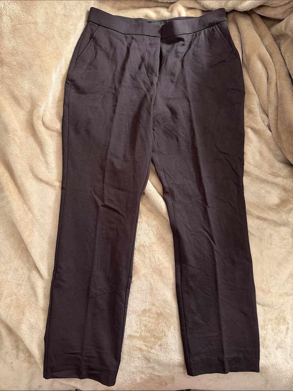 Banana Republic Chocolate Brown Straight-Leg Pants - Picture 3 of 10